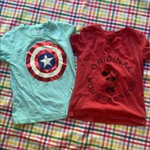 Disney/ marvel tshirts